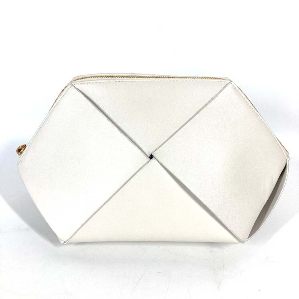 BOTTEGA VENETA White Intrecciato Pouch